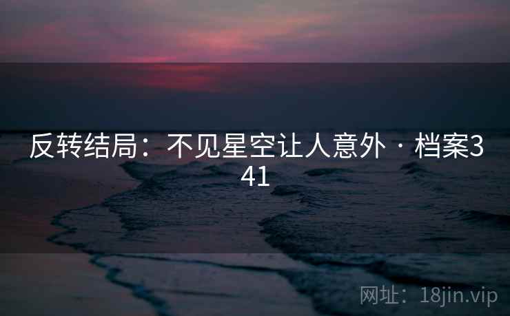 反转结局：不见星空让人意外 · 档案341  第2张